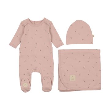 Mon Tresor Plush Print Girls Layette Set