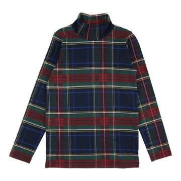 Analogie Plaid Mockneck