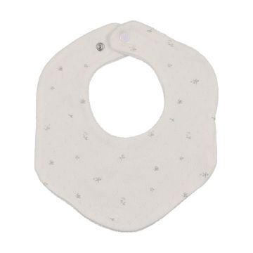 Bee and Dee Pointelle Flowers Bib