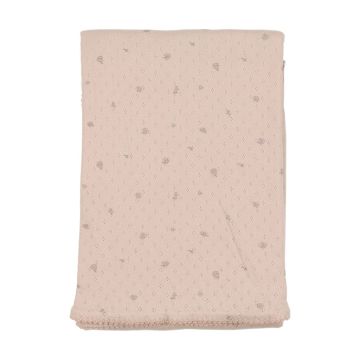 Bee and Dee Pointelle Flowers Blanket
