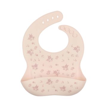 Pouf silicone bib floral print 