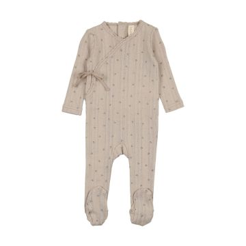 Lilette PRINTED POINTELLE WRAP FOOTIE