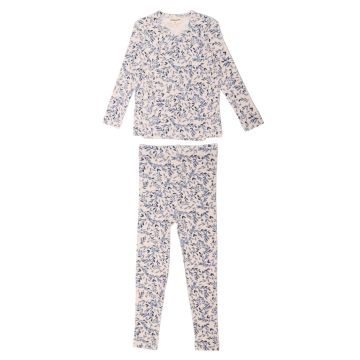Zeebra Kids Printed Pajamas Slate Blue