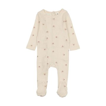 Bonjoy Printed Pointelle Footie