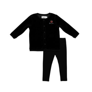 Bonjour Boys Velour Brooch Two-Piece