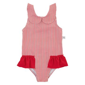 Miss Mini Girls Pinstripe Swimsuit