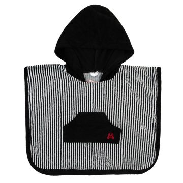 Miss Mini Boys Pinstripe Terry Poncho