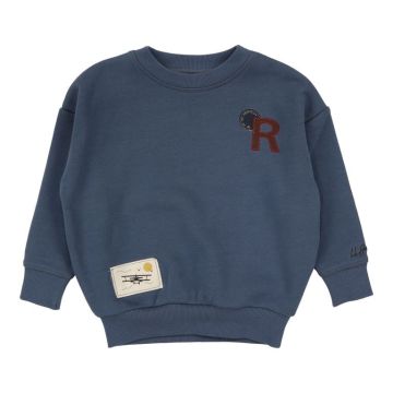 Lil Legs Patch Sweatshirt Off Blue