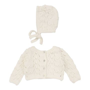 Lilette Popcorn Weave Cardigan Set