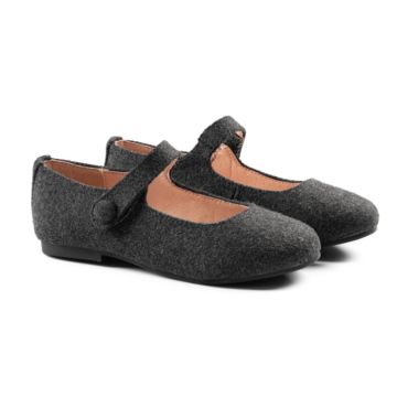 Raybelle Mary Jane Grey Wool
