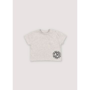 The New Society Reine Special Baby Boy Tee Grey Melange