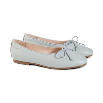 Raybelle Grey/blue pebble w/ bow Day Flat
