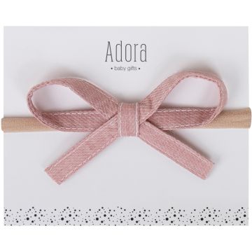 Adora old RoseCorduroy Bow Headband