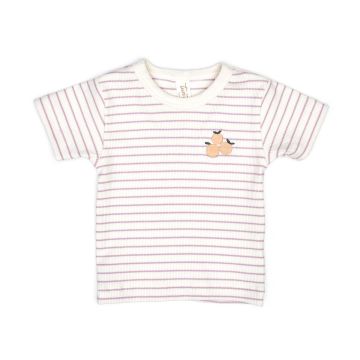 Tun Tun Short sleeve top Fragrant lilac stripe