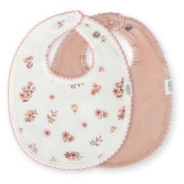 Adora Muslin Bib- Rose Floral Girls