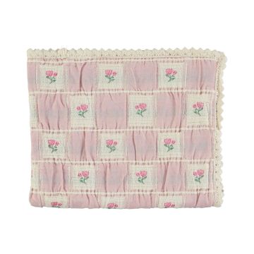 Bebe Organic Rosetta Blanket Vintage Rose Patchwork
