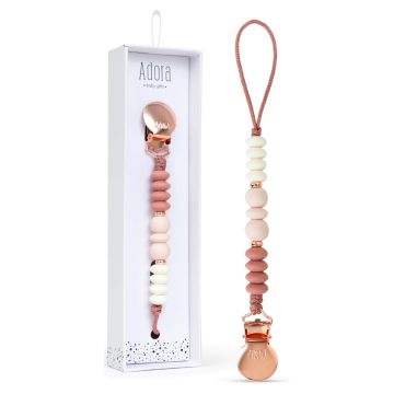Adora Rosewood Trio Pacifier Clip