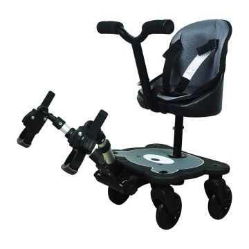Englacha 2-in-1 Cozy 4 Wheel Rider Stroller Board & Seat