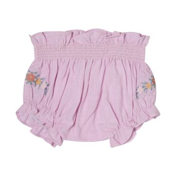 Tocoto Vintage BLOOMER EMBROIDERY FLOWERS Lilac