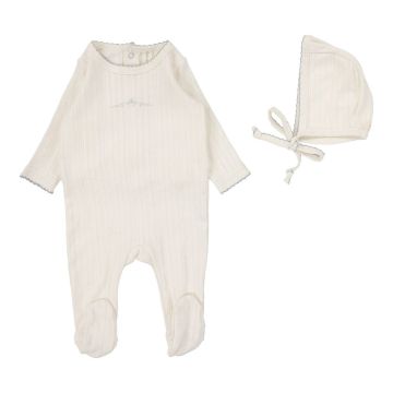 Lilette Pointelle Graphic Footie Set