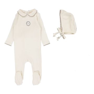 Lilette Emblem Embroidered Footie Set