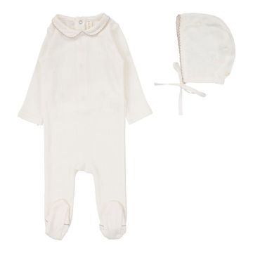 Lilette EDGED COLLAR FOOTIE SET