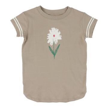 Lil Legs Flower Dress Short Sleeve - Taupe Lil Legs Flower Dress Short Sleeve - Taupe
