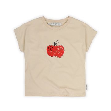 Sproet & Sprout SLEEVELESS T-SHIRT APPLE SESAME