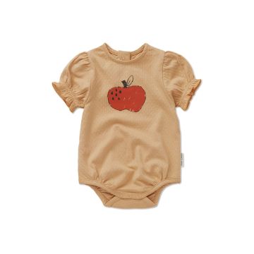 Sproet and Sprout ROMPER BALLOON SLEEVE APPLE Nectarine
