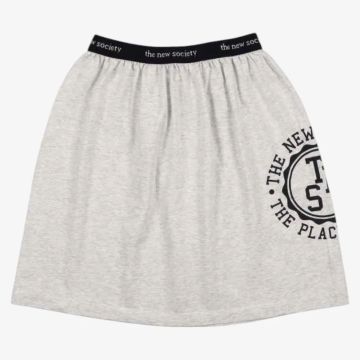 The New Society Reine Special Skirt Grey Melange