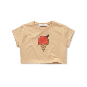 Sproet and Sprout BOXY T-SHIRT ICE CREAM Sand