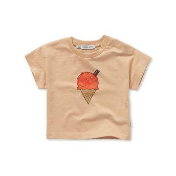 Sproet and Sprout BABY T-SHIRT ICE CREAM Sand