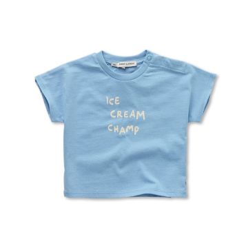 Sproet and Sprout BABY T-SHIRT ICE CREAM Blue