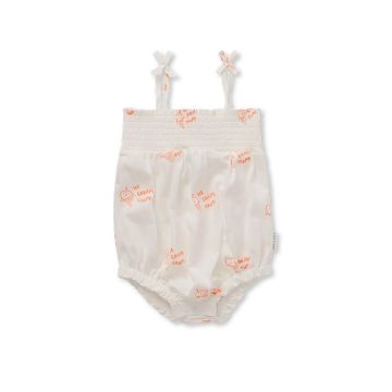 Sproet and Sprout SMOCK ROMPER ICE CREAM PRINT Off White