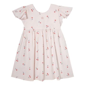 Tocoto Vintage SHORT CHERRIES PRINT DRESS Pink