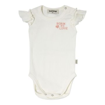 Tocoto Vintage GIRL'S BODYSUIT WITH RUFFLE SLEEVE 