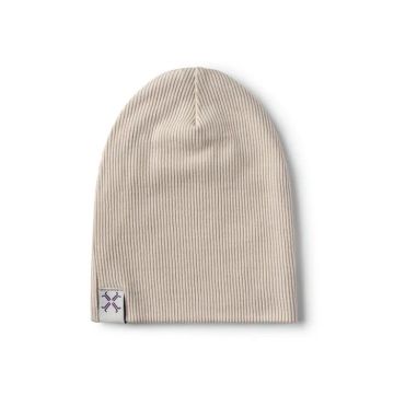 Jacqueline & Jac Sand Ribbed Beanie