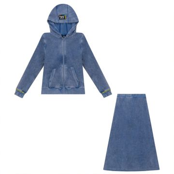 Try 2 pc Girls Set Denim Wash