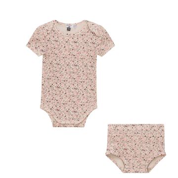 Little Fragile 2 pc Baby Girls Set Pink/Taupe
