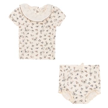 Fragile 2 pc Girls Set Cream
