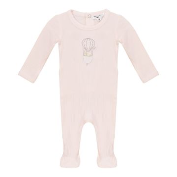 Fragile Baby Romper Powder Pink