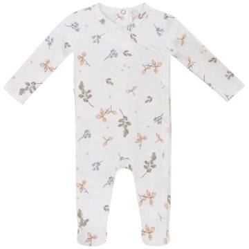 Little Fragile Baby Romper White/Sage
