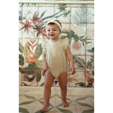 Hopscotch Girls Overall Dark Almond