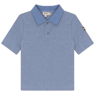 Mocha Boys Polo Light Blue Mix