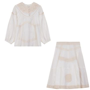 Clo 2 pc Girls Set Off White