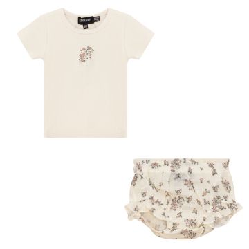 Space Grey 2 pc Girls Set Cream