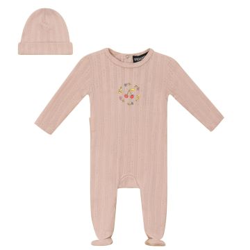 Space Grey Baby Set Soft Pink