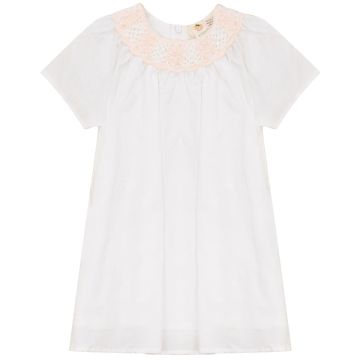 Apricot Girls Dress Off White