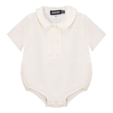 Space Grey BabyOverall Off White
