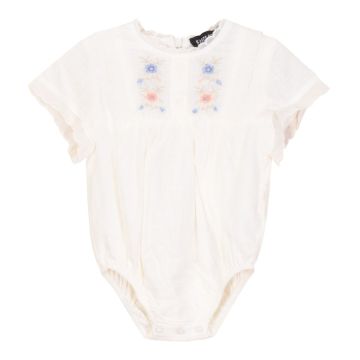 Space Grey Girls Overall Off White